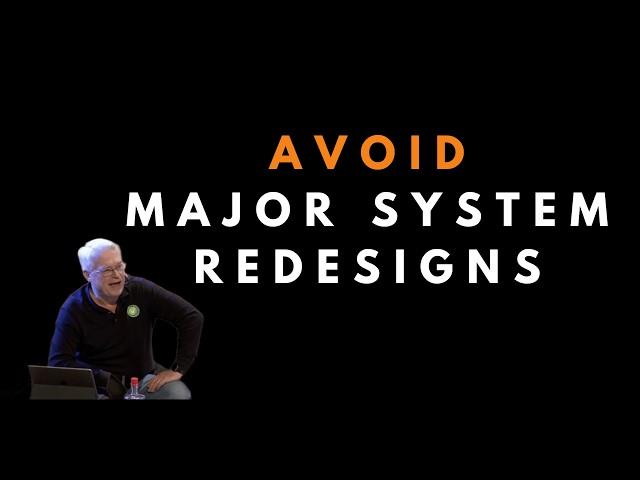 Why you should avoid grand system redesigns -  Uncle Bob