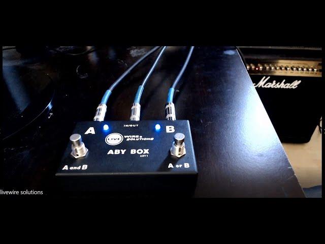 ABY BOX Pedal by Live Wire Solutions, Demonstration.