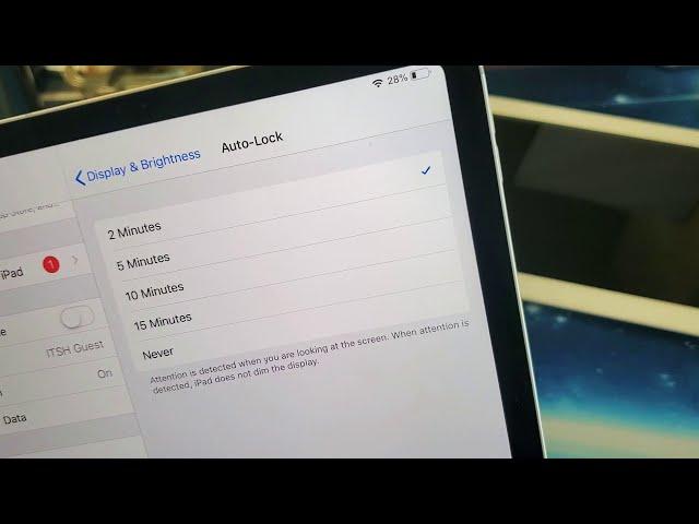 iPad Pro: How to Change Screen Timeout (Auto Lock)