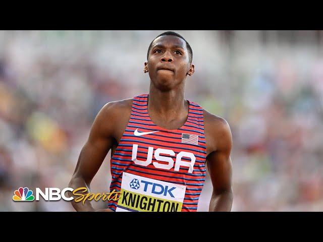 Erriyon Knighton blasts into 200m World Championship final with dominant semi win | NBC Sports