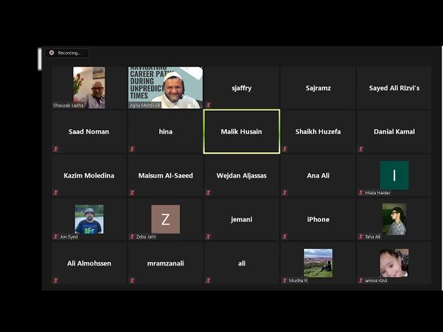 NAVIGATING CAREER PATHS DURING UNPREDICTABLE TIMES  Dr Sohail Masood & Shauzab Ladha - 6/28/20
