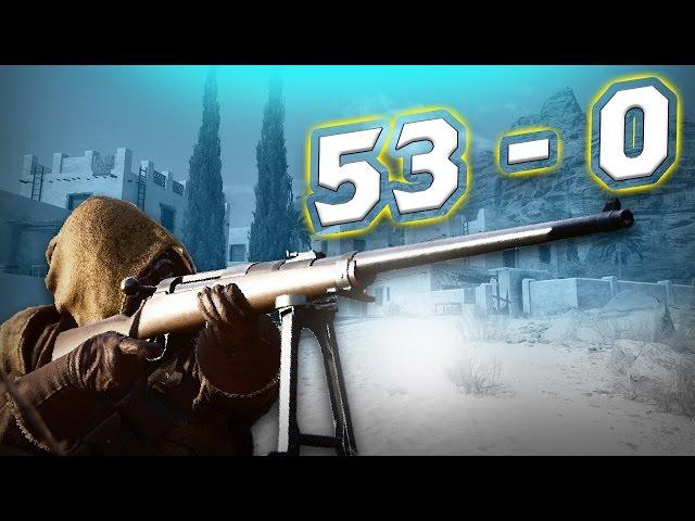 Battlefield 1: Tank Hunter Kit Flawless 53-0 Conquest (PS4 Pro Gameplay)