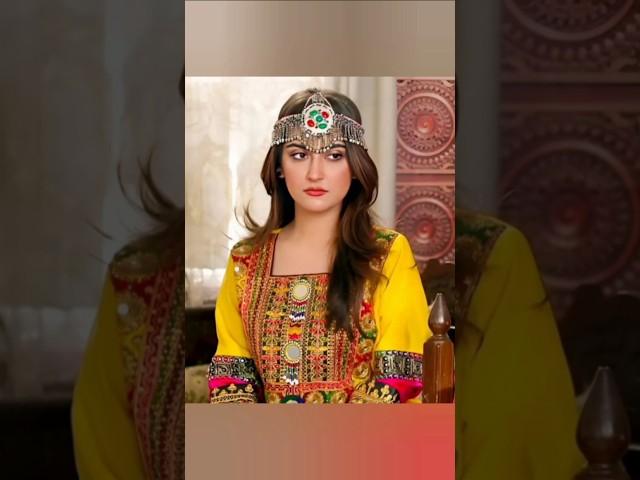 Pakistani actress wearing afghani culture #shorts #hibabukhari #amnareeledits #ytshorts