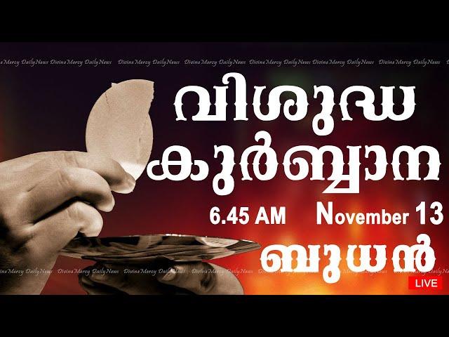 Holy Mass I Malayalam Mass I November 13 I Wednesday I Qurbana I 6.45 AM