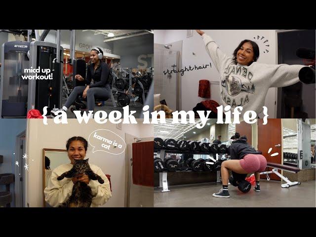 SPEND THE WEEK WITH ME | i straightened my hair, micd up vlog, grocery haul