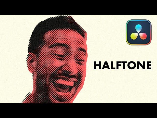 Create halftone effects in DaVinci Resolve