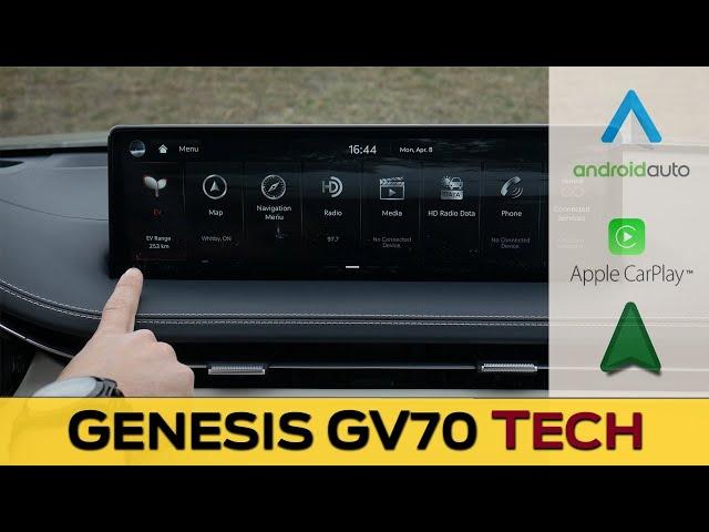 Genesis GV70 Media Screen | Apple CarPlay, Android Auto, Navigation, EV Charging and more!