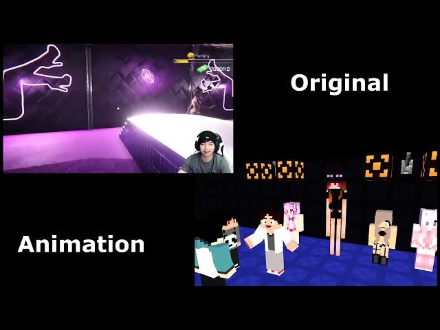Original vs Animation -Miawaug- belajar nakal - internet cafe simulator indonesia