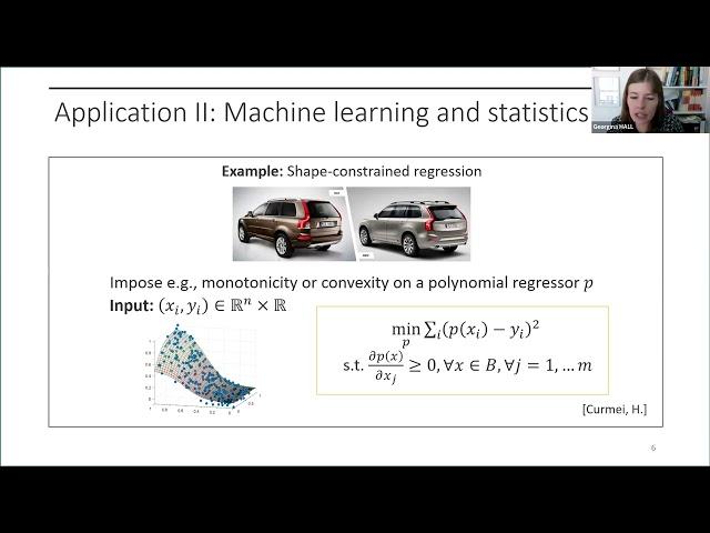 MoCaO Lectures 2023: Polynomial optimisation - Lecture 4 by Georgina Hall