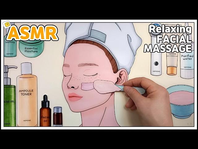 [paperdiy]Relaxing ASMR Face Massage : Spa for Deep Sleep  잠이 솔솔 숙면에 좋은 에스테틱 페이셜 마사지