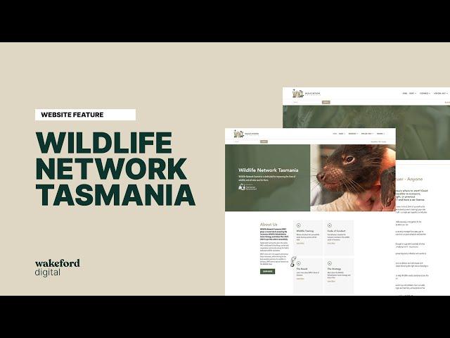 Explore the New Wildlife Network Tasmania Website | Wakeford Digital