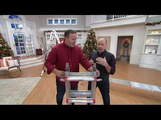 Little Giant Helium 24-in-1 17' Multi- Function Ladder with Wheels on QVC