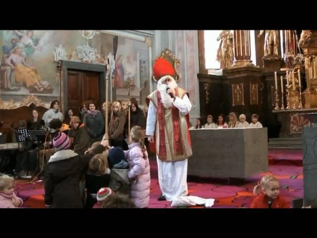 Der Heilige Nikolaus besucht die Weizbergkirche