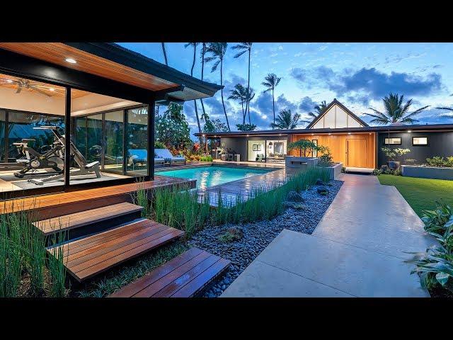 Lanikai Modern Oceanfront Estate, Kailua, Oahu, Hawaii