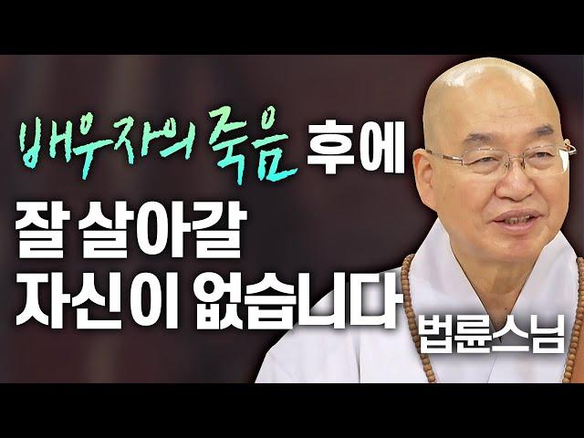 배우자의 죽음 후에 잘 살아갈 자신이 없습니다│'법륜스님' 편 [명법문만 모았다! 명중명] #법륜스님 #죽음 #즉문즉설