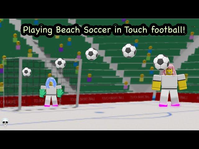 Playing Bech Soccer in TF!! (Roblox soccer)