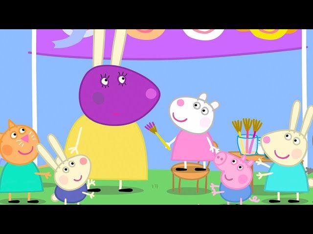 Miss Rabbit se vuelve morada ⭐️ Peppa Pig en Español Episodios completos ️ Pepa la cerdita