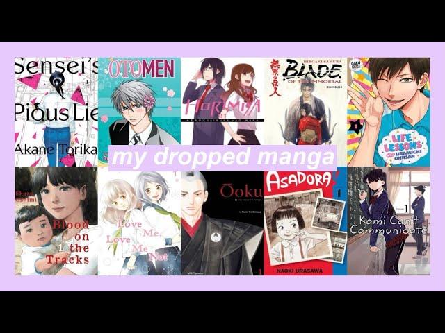 all the manga i've dropped