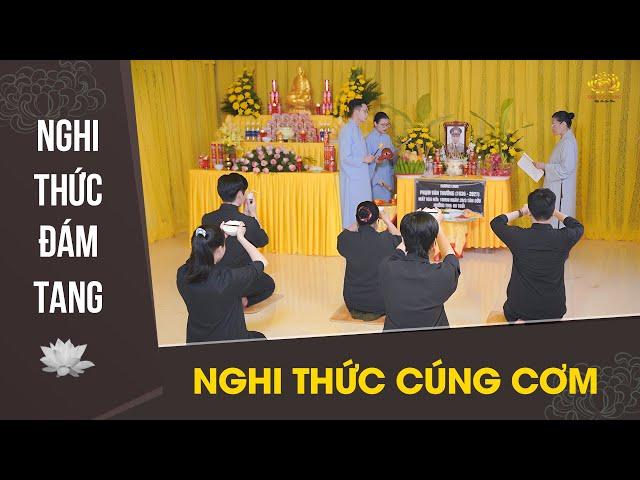 Nghi thức đám tang: Nghi thức tụng kinh cúng cơm trong đám ma