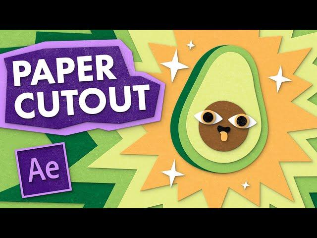 Easy Paper Cutout Stop Motion Look - After Effects Animation Tutorial