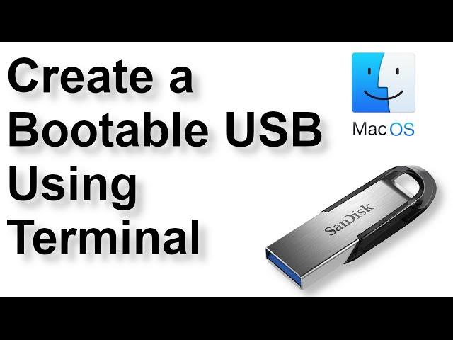 How to Flash a USB without Third Party Software (MacOS)