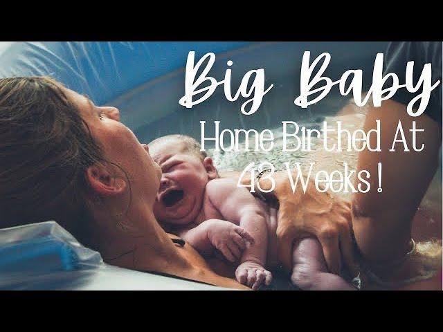 EMOTIONAL HOME BIRTH VLOG at 43 WEEKS PREGNANT! Castor Oil Induced Labor & Delivery | Water Birth