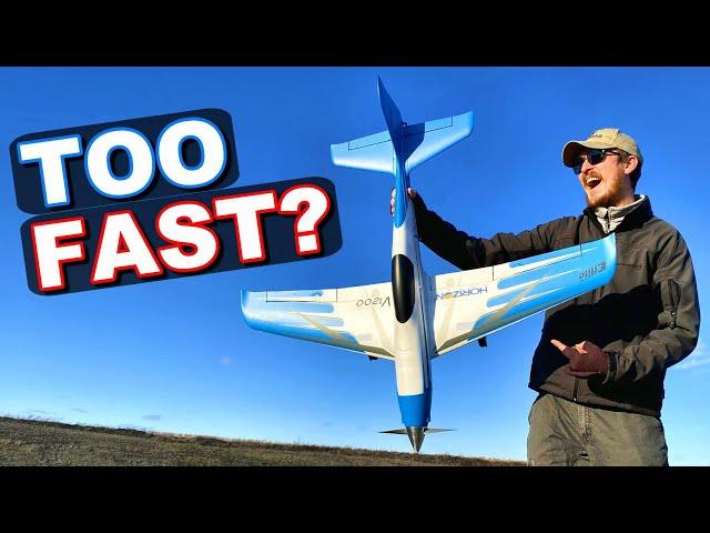 FASTER than a SPEEDING BULLET!!! - E-Flite V1200 RC Plane Maiden Flight