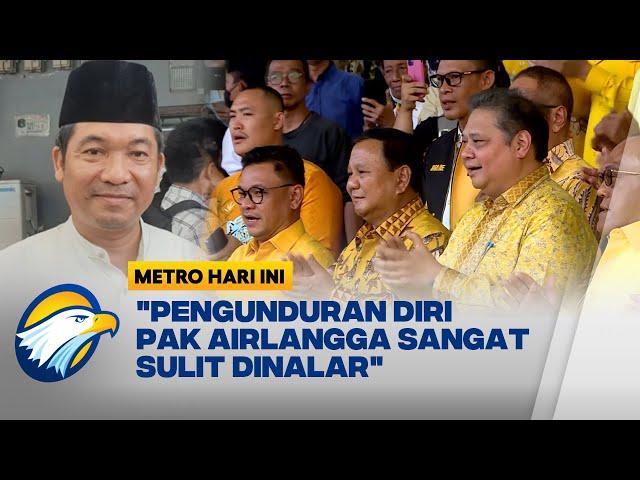 Analis Politik: Pengunduran Diri Pak Airlangga Sangat Sulit Dinalar - [Metro Hari Ini]