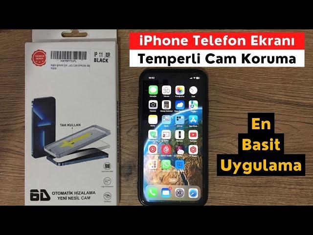 iPhone Telefona Kolay Kurulum Temperli Cam