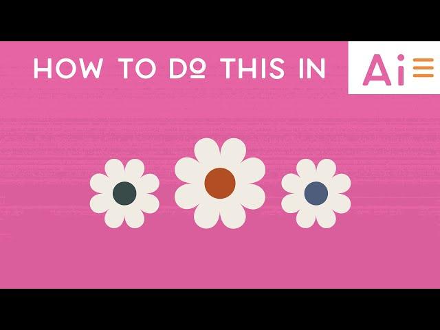 Adobe Illustrator tutorial: How To Make A Flower In Adobe Illustrator | Ep001