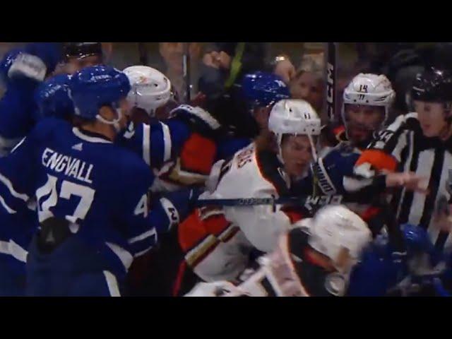 Scrum Ensues After David Kampf Hits Trevor Zegras