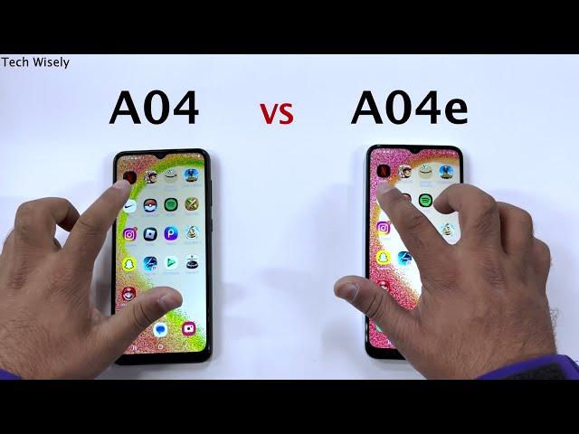 SAMSUNG A04 vs A04e  - SPEED TEST