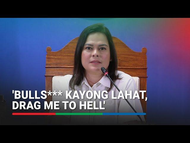 'Presidente ng impyerno': Sara Duterte dares critics to 'drag me to hell'