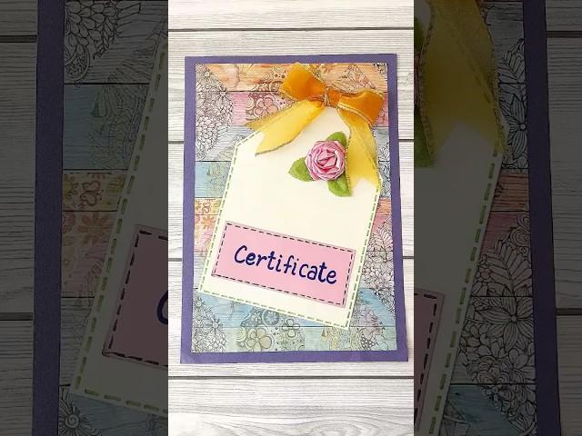 Certificate Page For Project file / Design For Certificate Page For School #projectfile #art