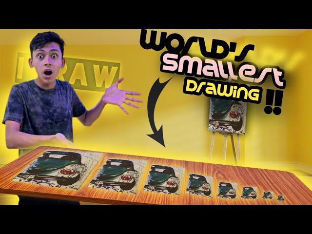 Worlds Smallest Drawing |Nabil's Vlog| #challanging vlog #vlogs