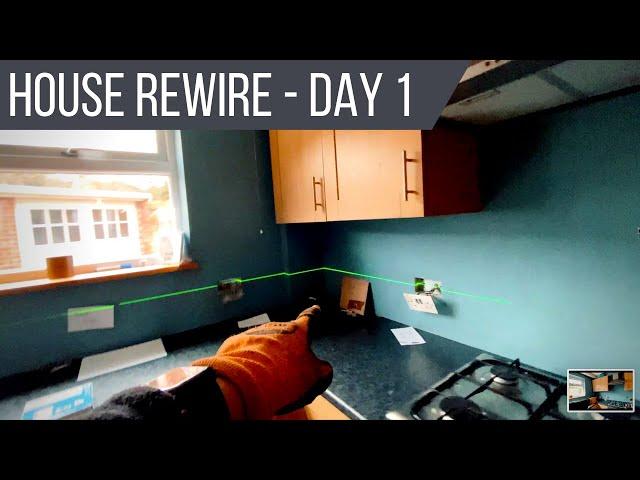 House Rewire - Day One - Electrician Life