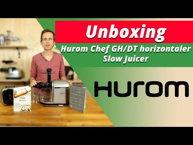 Hurom Chef GH/DT horizontaler Slow Juicer, Entsafter, Saftpresse