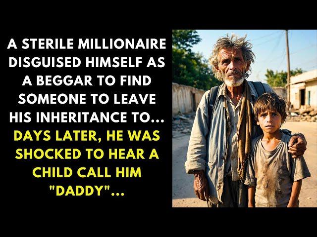 A STERILE MILLIONAIRE DISGUISED HIMSELF AS A BEGGAR TO FIND SOMEONE TO LEAVE HIS INHERITANCE TO...