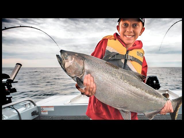 GIANT King Salmon of Georgian Bay - You Won't Believe the Size! Fox Fishing 4K ULTRA HD