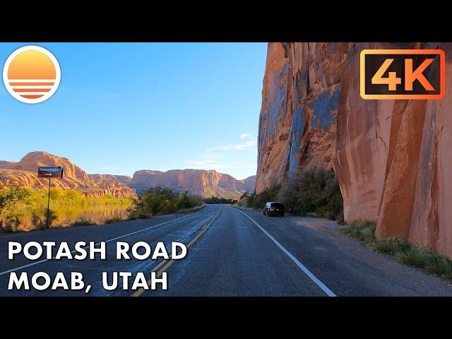 [4K60] Potash Road, Moab, Utah!  Drive with me on a scenic road in Utah!