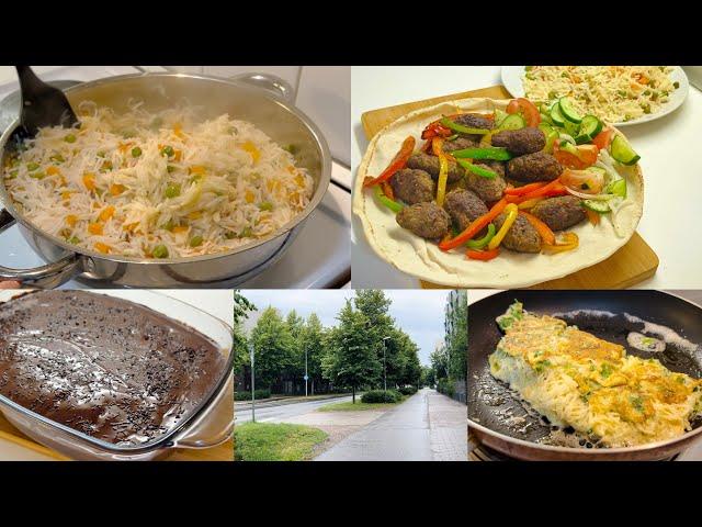 Cozy Rainy day |daily routine| baking |kebab recipe |aesthetic vlog