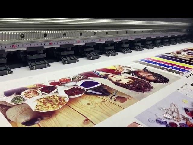 ENJET E78 190 sublimation printing machine video