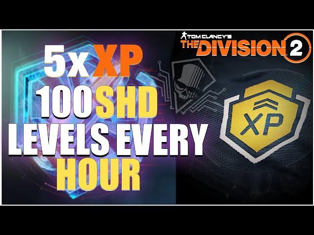 The Division 2 "100+SHD Levels Every Hour" "x5 XP Event" "Golden Bullet Build" "Guide"