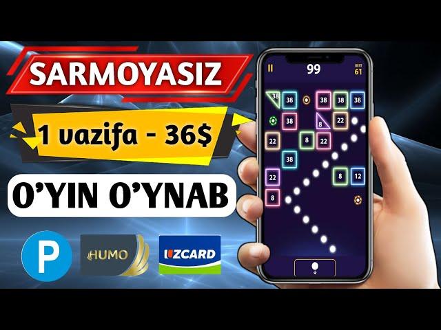 SARMOYASIZ O'YIN O'YNAB - 36$ ISHLASH Internetda oson pul ishlash Sarmoyasiz pul topish 2024 Skromny