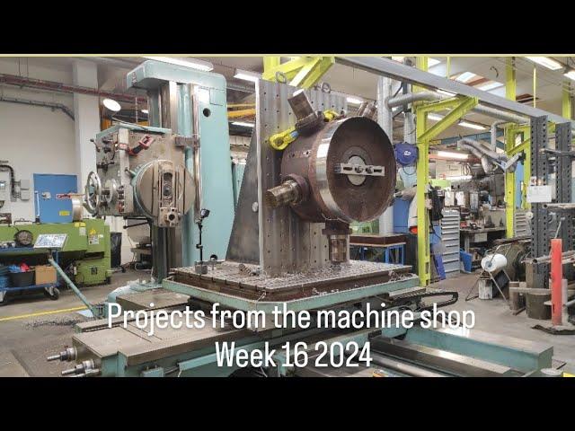 Projects from the machine shop week 16 2024 - Machining on TOS HBM and picking up new lathe