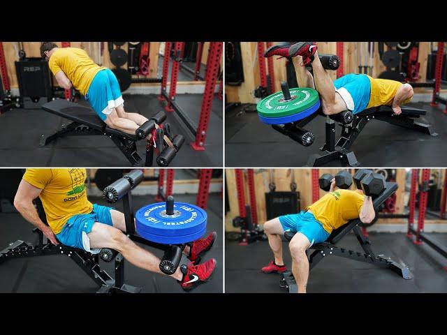 The Adjustable Bench That Does Leg Extensions, Leg Curls,  And MORE