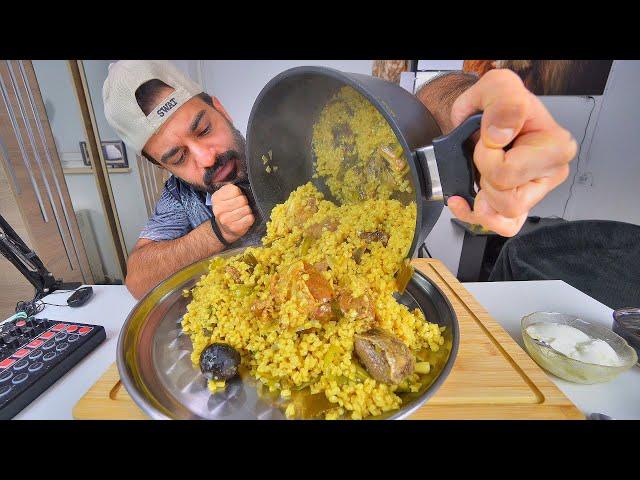 تجربة اكل الحبية الكشكا العراقية الموصلية لاول مرة Mukbang Eating Show