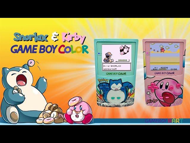 Snorlax and Kirby Custom Game Boy Color