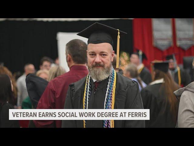 Veteran overcomes PTSD to graduate summa cum laude in social work