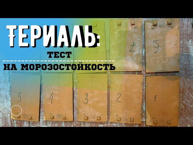Териаль | Terreal: тест на морозостойкость